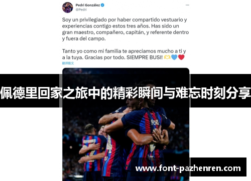 佩德里回家之旅中的精彩瞬间与难忘时刻分享 佩德里回家之旅中的精彩瞬间与难忘时刻分享