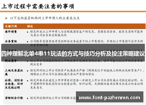 四种理解北单4串11玩法的方式与技巧分析及投注策略建议 四种理解北单4串11玩法的方式与技巧分析及投注策略建议